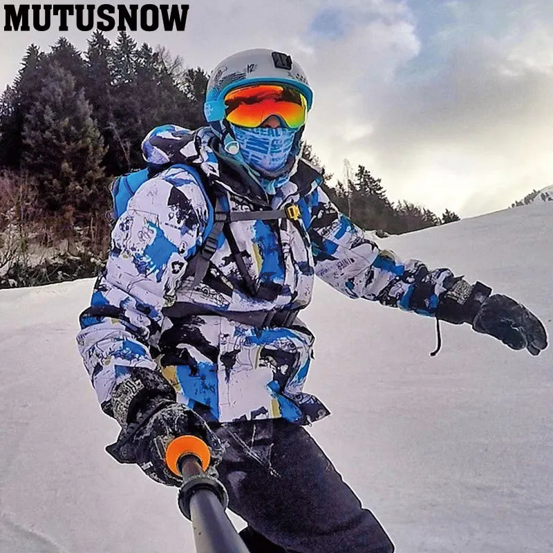 2023 Men Ski Jacket Ski Pants Winter Warm Windproof Waterproof Snowboarding