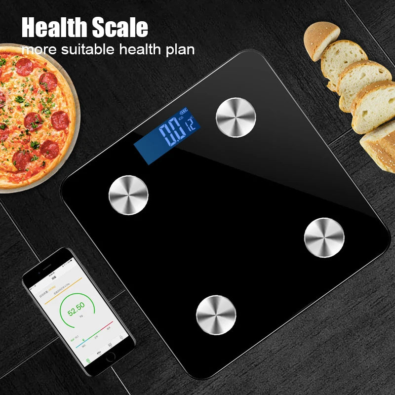 Fat BMI Scale Digital Human Weight Mi Scales Bluetooth-Compatible LCD Display